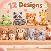 Designs Pastel Animal Figurines 160490255