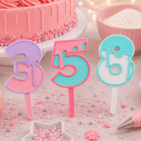 3D Dripping Cake Topper Numbers 154568242
