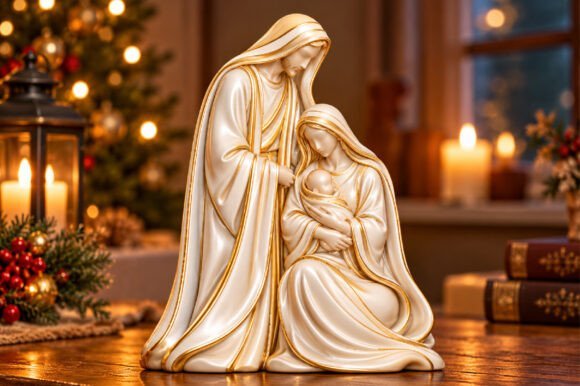 3D-Holy-Family-Nativity-STL-160928079 3D Holy Family Nativity Stl 160928079 - Imagem 1