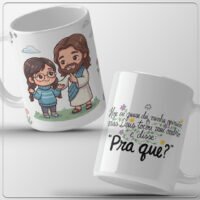 Arte Caneca Deus