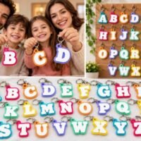 Alphabet Letter Keychains 3D 160936683