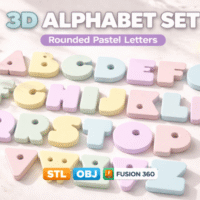 Alphabet Set Rounded Hanging 142648716
