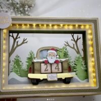 Calendário de Natal Cenário 3D