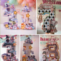Números 3D Whimsy Festa Infantil