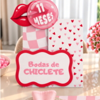 Arquivo de Corte Bodas de Chiclete (11 Meses)