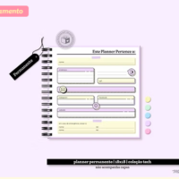 Arquivo de Encadernação Tech Planner Permanente 18x18