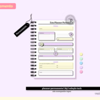 Arquivo de Encadernação tech Planner Permanente