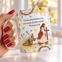Arte para Caneca A Fé Cura