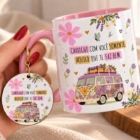 Arte para Caneca Carregue com Você