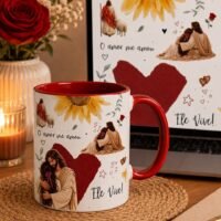 Arte para Caneca O Amor Me Amou
