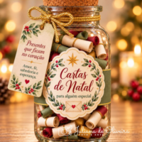 Artes para Pote Cartas de Natal