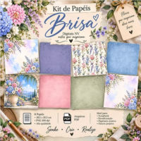 Brisa Suave Kit 8 Papeis 30,5x30,5 Col Encantos da Primavera