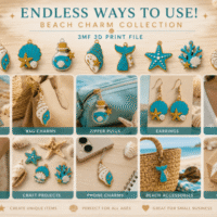 Beach Charms Keychains Bundle Stl 156295512