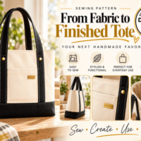 Beginner Tote Bag Sewing Pattern 160233694