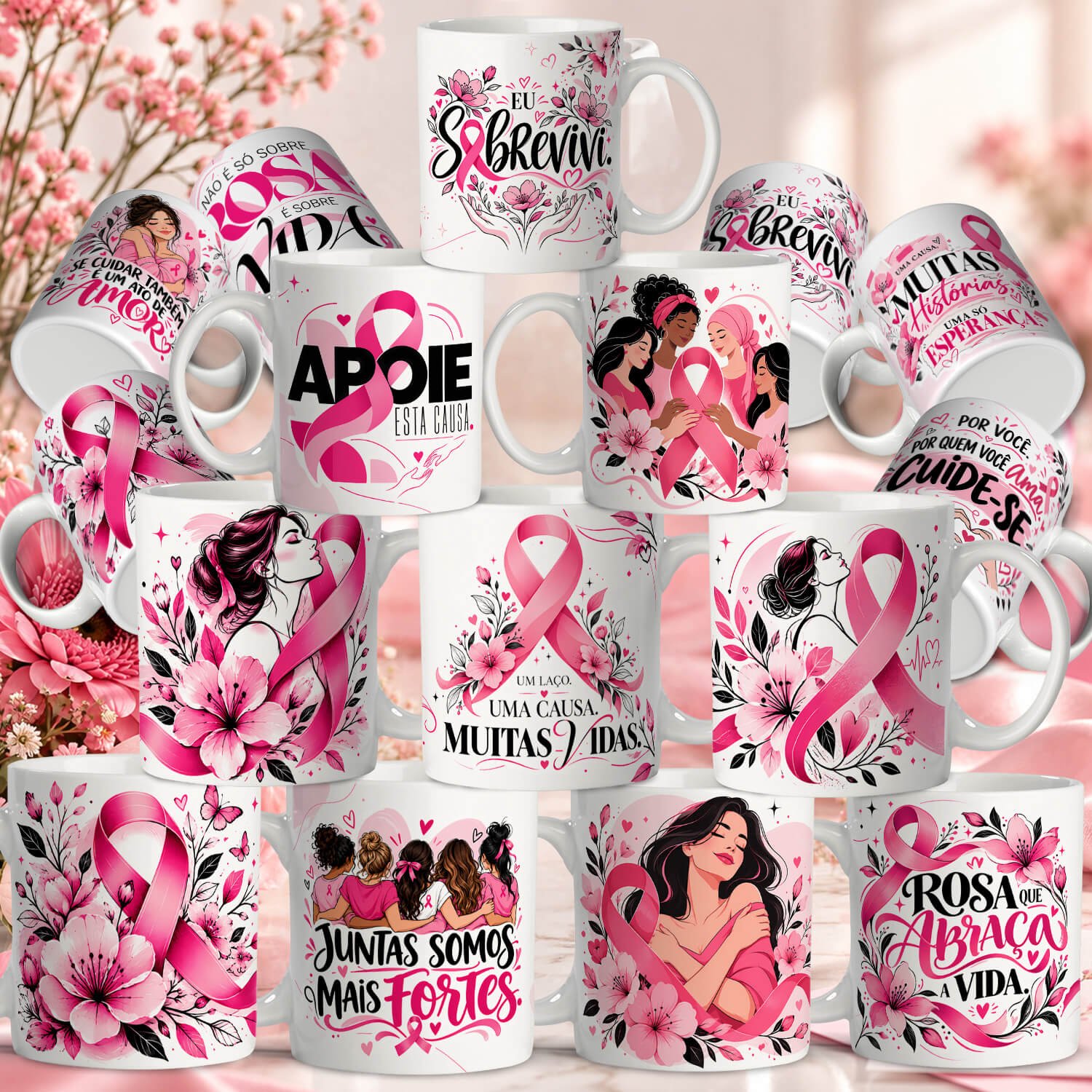 CANECAS-OUTUBRO-ROSA (canecas) Outubro Rosa - Imagem 1