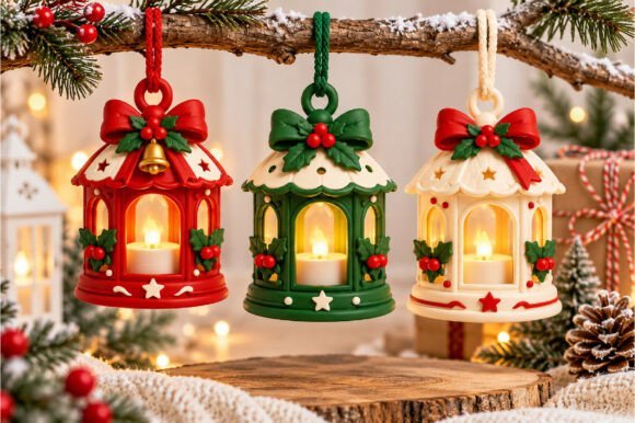 Christmas-Lantern-Ornament-3D-STL-160478945 Christmas Lantern Ornament 3D Stl 160478945 - Imagem 1