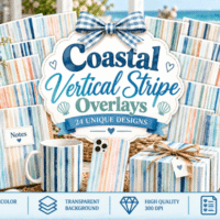 Coastal Vertical Stripe Overlays 159883331