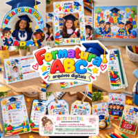 Combo lembrançinhas Formatura Abc Kids