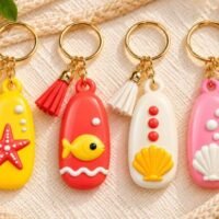 Cute Ocean Keychain Set 3D 161011858