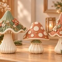 Decorative Mushroom Sculpture Set 3D 160939310