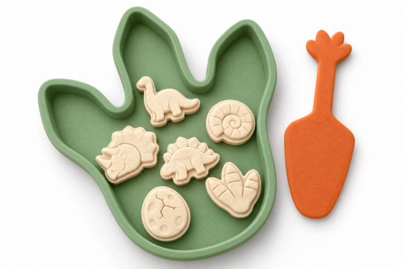 Dinosaur-Footprint-Cookie-Set-161128707 Dinosaur Footprint Cookie Set 161128707 - Imagem 1