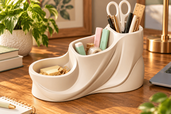 Elegant-Pen-Holder-Organizer-3D-161107688 Elegant Pen Holder Organizer 3D 161107688 - Imagem 1