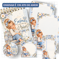 Ensinar É Um Ato de Amor Azul