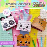 Fantoches Bichinhos Dia das Crianças