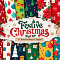 Festive Christmas Pattern 158217320