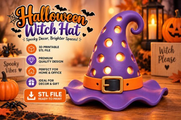 Halloween-Witch-Lamp-Light-3D-159779817 Halloween Witch Lamp Light 3D 159779817 - Imagem 1