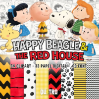Happy Beagle & The Red House • Snoopy