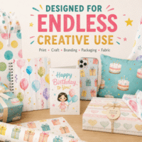 Happy Birthday Celebration Digital Paper 156729395