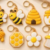 Honey Bee Keychain 3D Printable 161104770