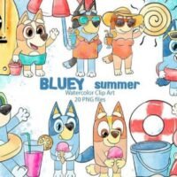 Kit Digital Blue Summer