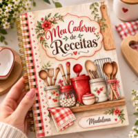 Kit Digital Caderno de Receitas – Cozinha Vintage