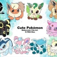 Kit Digital Cute Pokemon