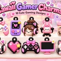 Kawaii Gaming Charms Stl 3D 160336870