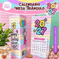 Calendário Mesa Triângulo
