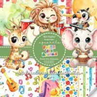 Kit Digital Festa dos Animais Infantil