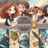 Kit Digital Harry Potter Festa Infantil 6914