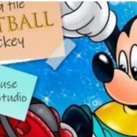 Kit Digital Mickey Mouse 001 Mickey Futebol Clipart PNG