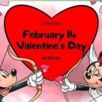 Kit Digital Mickey Mouse 003 Lovemikey Clipart PNG