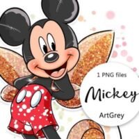 Kit Digital Mickey Mouse 004 Mickey Clipart PNG