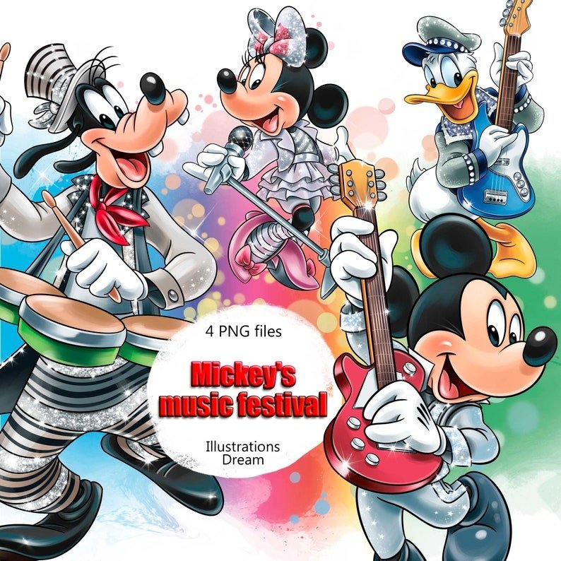 Kit-Digital-Mickey-Mouse-007-Festival-de-Musica-Clipart-PNG Kit Digital Mickey Mouse 007 Festival de Música Clipart PNG - Imagem 1