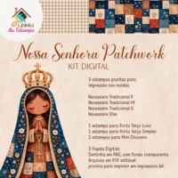 Kit Digital Santinha Patchwork