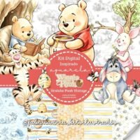 Kit Digital Ursinho Pooh Vintage Festa Infanti