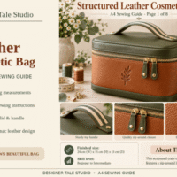 Leather Cosmetic Bag Sewing Pattern 161141695