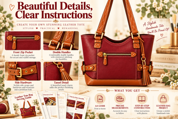 Leather-Tote-Bag-Sewing-Pattern-161138886 Leather Tote Bag Sewing Pattern 161138886 - Imagem 1