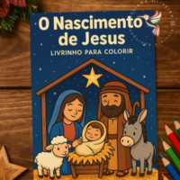 Livrinho para Colorir O Nascimento de Jesus