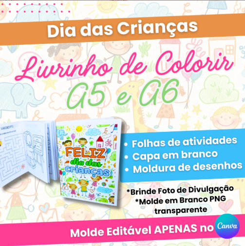 Livro-de-Colorir-A5-e-A6-1 Livro de Colorir A5 e A6 - Imagem 1